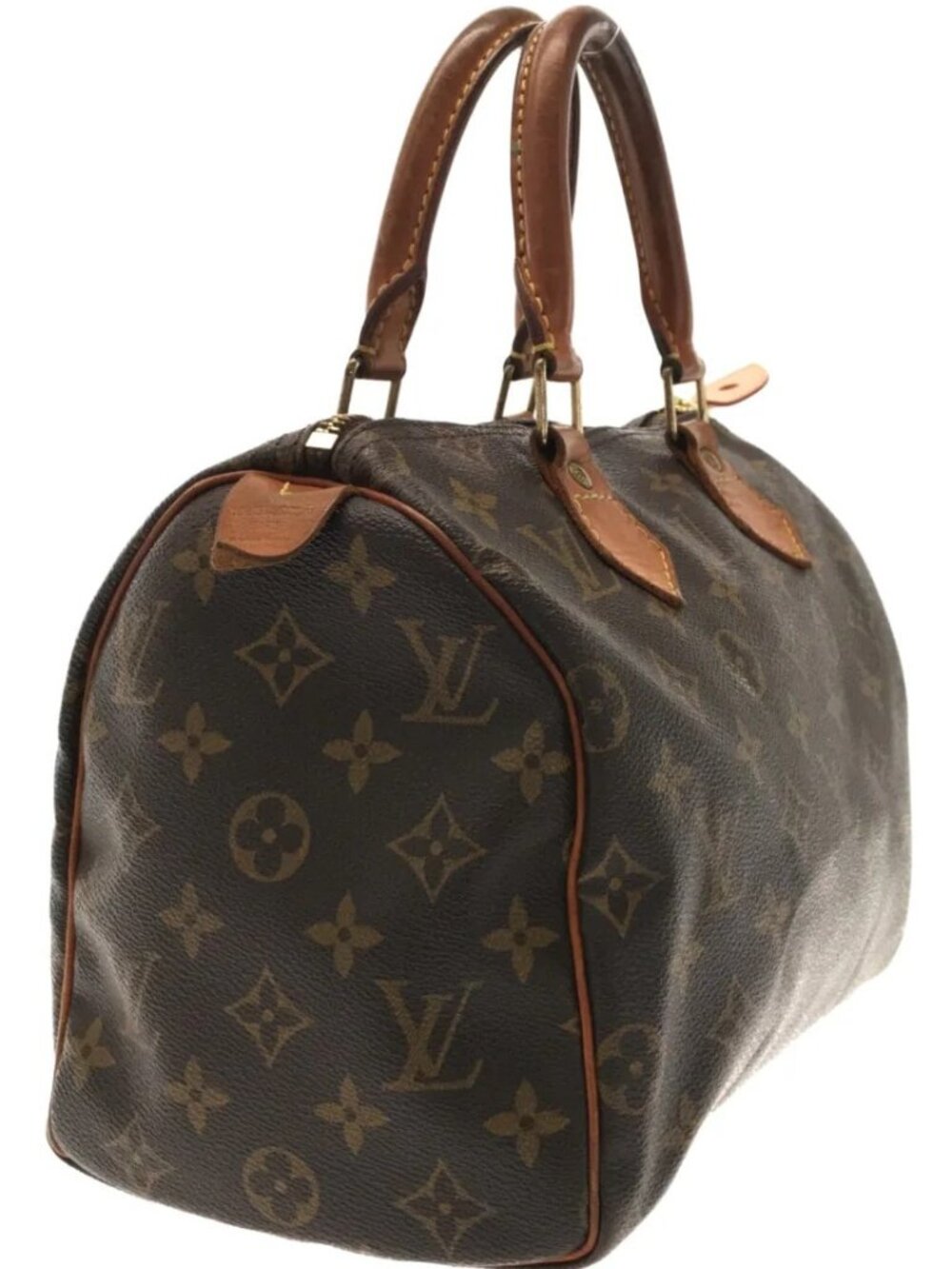 LOUIS VUITTON SPEEDY MONOGRAM HANDBAG / Brown - Picture 4 of 9